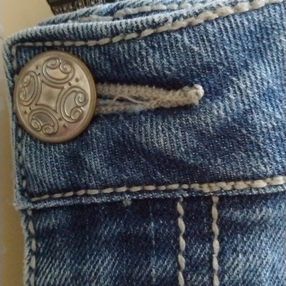 Baccini Capri Jeans Sz. 8 Ornate Pockets - Picture 8 of 8